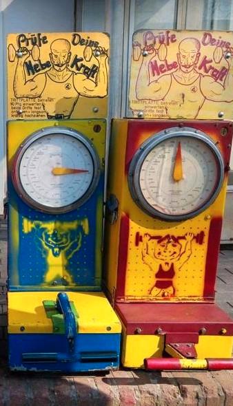 Krachtmeters kermis boxbal, Verzamelen, Overige Verzamelen, Ophalen
