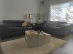 Twee lederen zetels met 3 relax, Huis en Inrichting, Ophalen, Gebruikt, Leer
