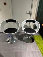 2 moderne stoelen, Ophalen, Gebruikt, Wit, Twee