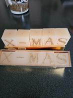 Mooie kerstkaarsjes met gouden glitterletters, Ophalen of Verzenden