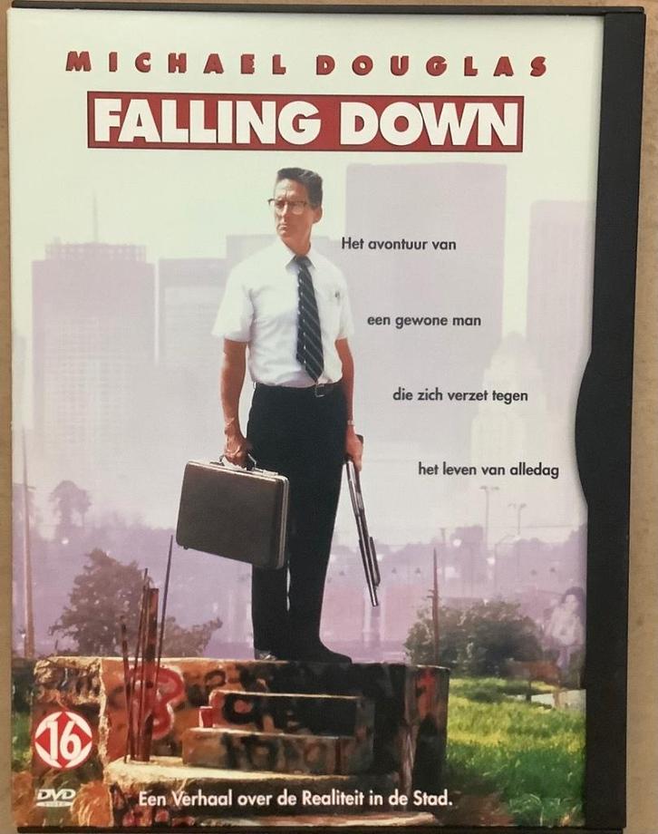 Falling Down (1993) Dvd Michael Douglas, Cd's en Dvd's, Dvd's | Actie, Gebruikt, Actiethriller, Vanaf 16 jaar, Ophalen of Verzenden
