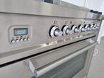 🍀Luxe Fornuis Boretti 90 cm rvs digitaal Frytop 1 oven, 60 cm of meer, Ophalen of Verzenden, Zo goed als nieuw, Energieklasse A of zuiniger