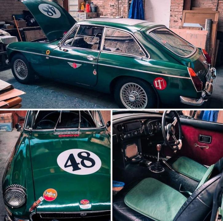 Mgb GT, Auto's, Oldtimers, Particulier, Open dak, MG, Benzine, Coupé, Handgeschakeld, Groen, Overige kleuren, Ophalen