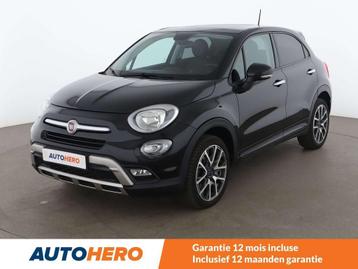 Fiat 500X 1.4 Turbo Cross (bj 2017), Auto's, Voorwielaandrijving, Zwart, Zwart, 5 deurs
