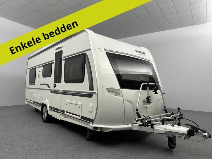 Fendt Bianco Activ 515 SGE Mover INCL. STALLING, Caravans en Kamperen, Caravans, tot en met 4, Overige, Fendt, 2 aparte bedden