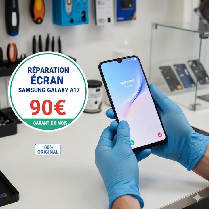 Réparation écran Samsung Galaxy A17 pas cher Garantie 6 mois, Télécoms, Téléphonie mobile | Accessoires & Pièces, Samsung, Enlèvement