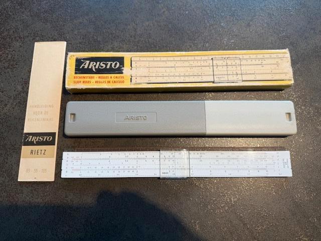 Vintage rekenliniaal / rekenlat logaritmische liniaal, Collections, Collections Autre, Comme neuf, Enlèvement