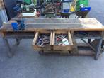 Werktafel met bankschroef, Ophalen, Gebruikt, 70 tot 120 cm, Bankschroef