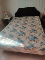 Boxspring, Huis en Inrichting, Slaapkamer | Bedden, Ophalen, Bruin, Tweepersoons, 140 cm