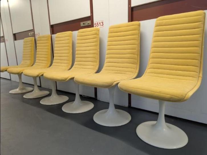vintage space age draaistoelen Lübke Indes 1972, Verzamelen, Retro, Huis en Inrichting, Ophalen