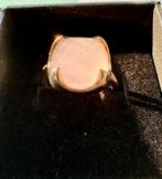 Rosékleurige ring met grote warmroze steen, Bijoux, Sacs & Beauté, Bagues, Neuf, Rose, Enlèvement, Femme