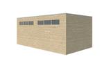 Garage en bois 7211 IMP : 510X 30x217 cm, Goedkooptuinhuis, Houten garage, Moderne garage, hout, berging, Envoi, Neuf