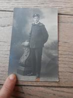 Oude portretfoto uit 1913, genomen in Berchem-Antwerpen, Verzamelen, Ophalen of Verzenden