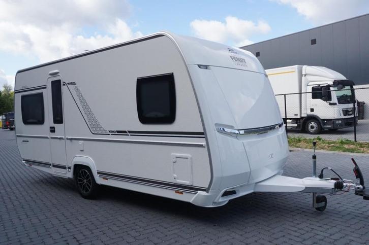 Nieuwe 4pers.Fendt met rondzit, frans bed, Caravans en Kamperen, Caravans, Bedrijf, tot en met 4, Rondzit, Fendt, Frans bed, Koelkast