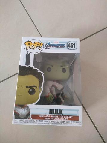 Funko pop marvel hulk, Ophalen of Verzenden, Zo goed als nieuw