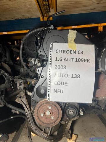 CITROEN C3 1.6 NFU Motorblok motor moteur beschikbaar voor biedingen