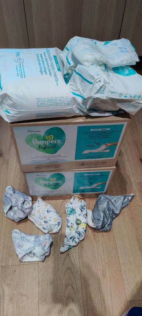 Couches lavables hybrides Pampers avec inserts, Enfants & Bébés, Bains & Soins, Comme neuf, Enlèvement ou Envoi