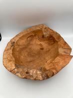 Houten schaal in teak 40 cm, Schaal, Gebruikt, Ophalen of Verzenden