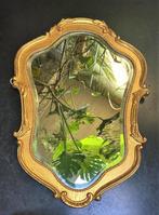Magnifique ancien miroir doré biseauté 65cm, Antiek en Kunst, Antiek | Spiegels, Ophalen of Verzenden