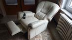 Fauteuil relax/releveur électrique en cuir, Huis en Inrichting, Fauteuils, Ophalen, Gebruikt, Classique, 75 tot 100 cm