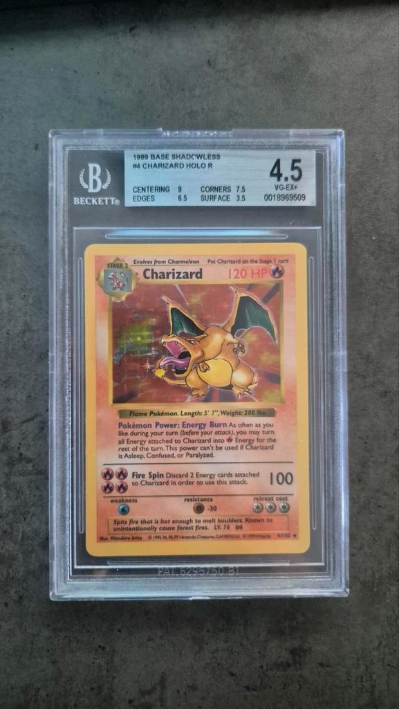 Kit de base Charizard Shadowless BGS 4.5, Hobby & Loisirs créatifs, Jeux de cartes à collectionner | Pokémon, Enlèvement ou Envoi