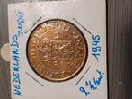 Nederlands indie 2 1/2 cent 1945 zf oud verzamelmunt, Ophalen of Verzenden