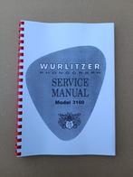 Service Manual: Wurlitzer 3100 (1967) jukebox nieuw !!, Verzamelen, Automaten | Jukeboxen, Wurlitzer, Ophalen of Verzenden