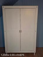Kleerkast grenen wit, Enlèvement, Utilisé, Pin, Avec porte(s)
