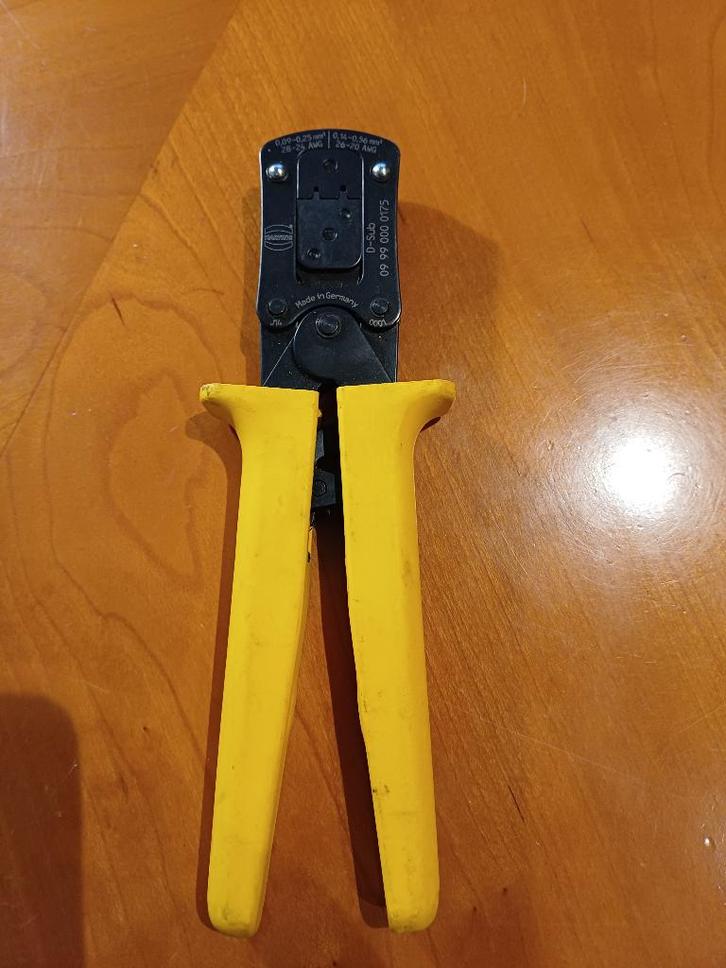 Harting krimptang 0.09 tot 0.25 mm2, Bricolage & Construction, Électricité & Câbles, Comme neuf, Autres types, Enlèvement ou Envoi