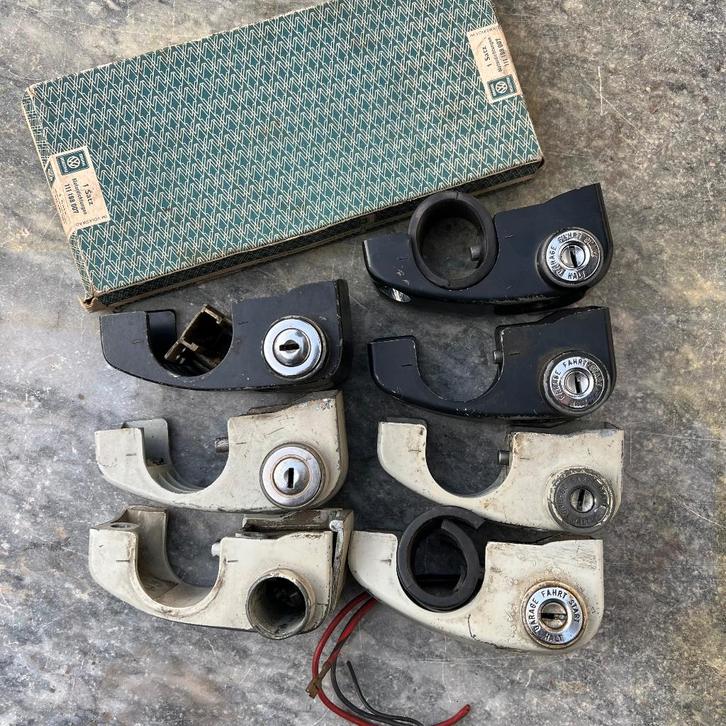 VW stuurslot mix Neiman Huff Beetle Karmann Ghia 1958-1967, Auto diversen, Auto-accessoires, Gebruikt, Ophalen of Verzenden