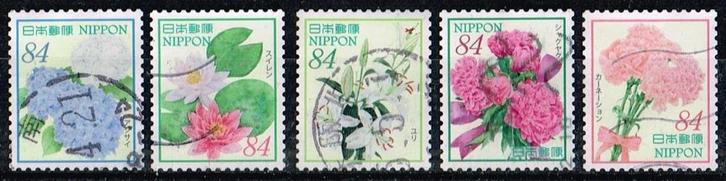 Postzegels uit Japan - K 3869 - bloemen, Postzegels en Munten, Postzegels | Azië, Gestempeld, Oost-Azië, Verzenden