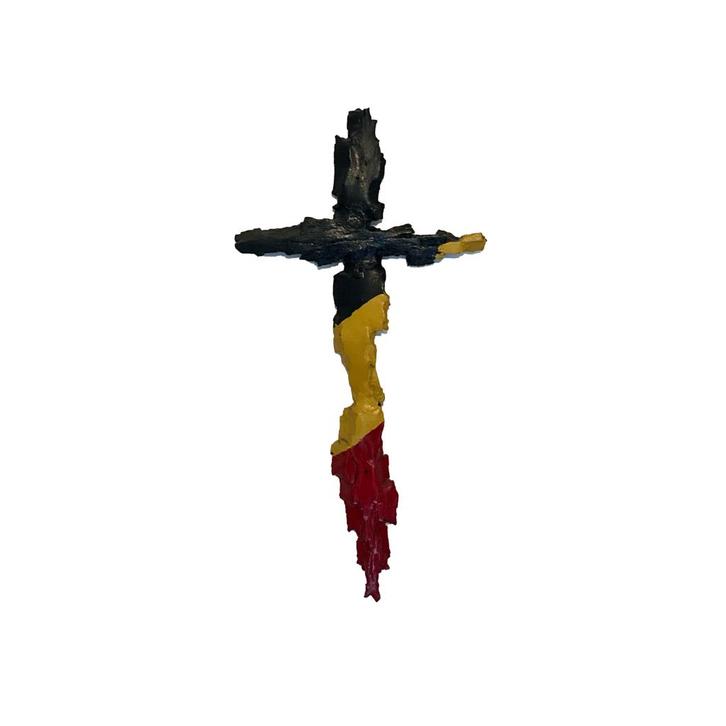Brutalist kruis driekleur, Antiek en Kunst, Curiosa en Brocante, Ophalen of Verzenden