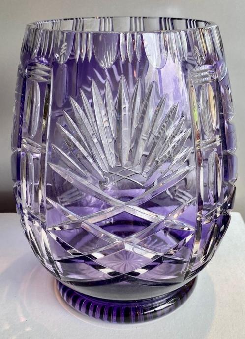 Geslepen cristallen art deco vaas, Antiek en Kunst, Antiek | Glaswerk en Kristal, Ophalen of Verzenden