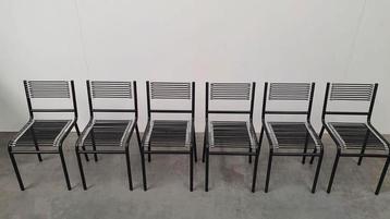 6 chaises bauhaus Sandows Rene Herbst noires, Enlèvement