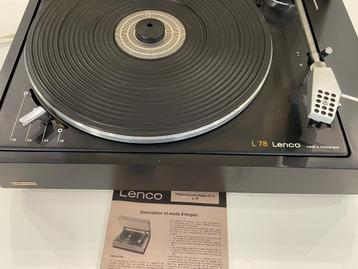 Platine vinyle lenco l78 plug and play, Enlèvement ou Envoi, Comme neuf