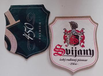Bierviltjes van Svijany bier beschikbaar voor biedingen
