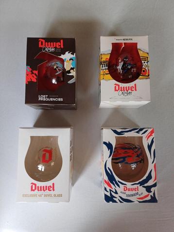 Set van 4 Limited Edition Duvel glazen beschikbaar voor biedingen