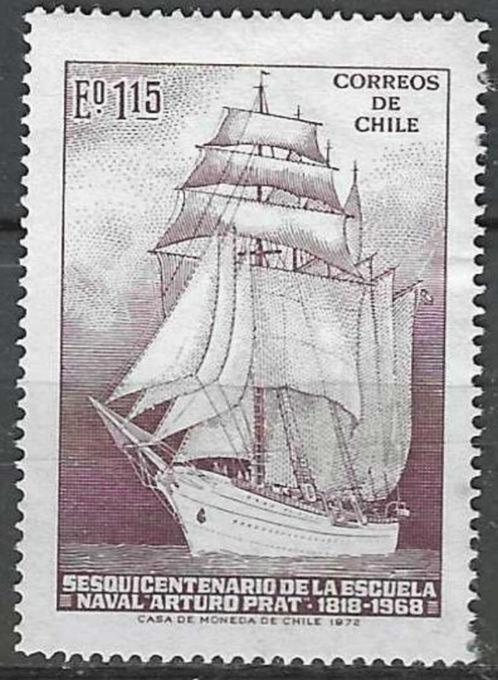 Chili 1972 - Yvert 387 - Zeevaartschool Arturo Prat (PF), Postzegels en Munten, Postzegels | Amerika, Postfris, Verzenden