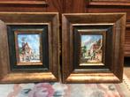 2 stadsgezichten schilderij, Ophalen of Verzenden