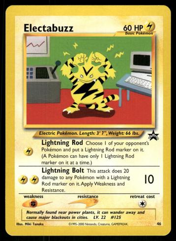 Electabuzz 46/53 - Wizards Black Star Promos (NM) beschikbaar voor biedingen
