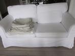 2-zit IKEA(wit) + extra hoezen,( beige), Huis en Inrichting, Ophalen, Zo goed als nieuw, Tweepersoons, Rechte bank