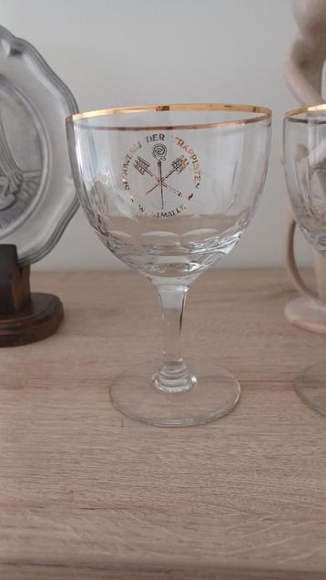 2  Vintage glazen trappist Westmalle  beschikbaar voor biedingen