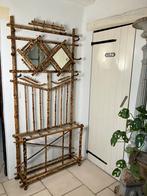 Vintage Staande kapstok in tijger bamboe, Huis en Inrichting, Ophalen, Gebruikt