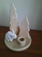 Kerst - 5 kaarsenhouders met kerstboompjes, Ophalen of Verzenden, Zo goed als nieuw