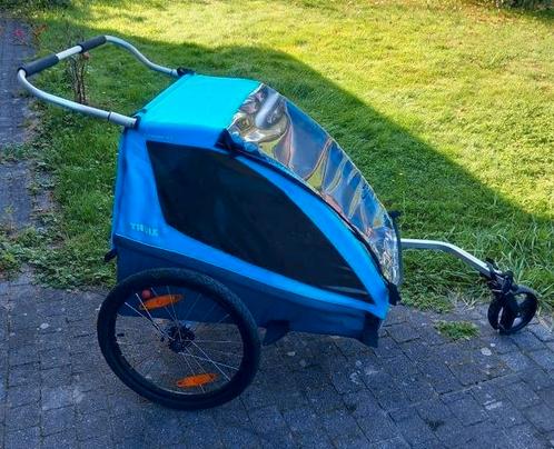 ② Fietskar Thule Coaster XT 2 kinderen inklapbaar — Accessoires vélo