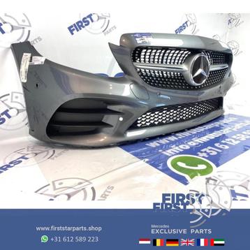 W205 FACELIFT AMG VOORBUMPER + diamond gril 2019 Mercedes C 