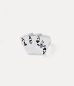 Vivienne Westwood MARVIN Ring black, 18 tot 19, Verzenden, Zwart, Nieuw