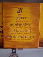 Gayatri mantra canvas 40 x 50 cm., Ophalen of Verzenden, Zo goed als nieuw