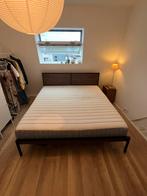 Houten bed 180x200 met matrass, Maison & Meubles, Chambre à coucher | Lits, Brun, Enlèvement, Utilisé, 180 cm