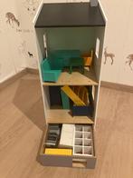 Houten poppenhuis met meubels, Enlèvement, Utilisé, Maison de poupées